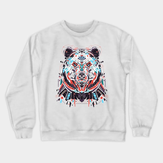 Grizzly Bear Crewneck Sweatshirt by affan2fly